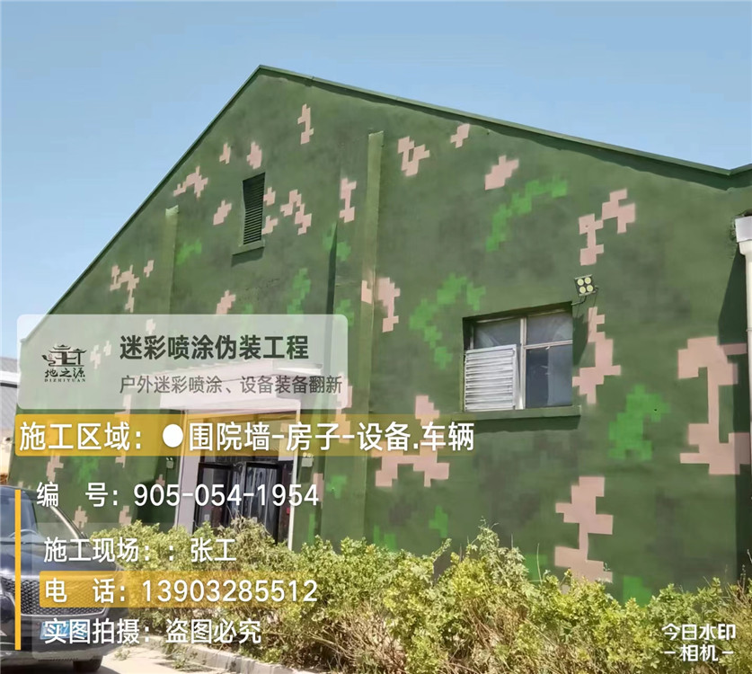 七台河外墙数码迷彩漆施工报价清单(100㎡标准墙面测算)